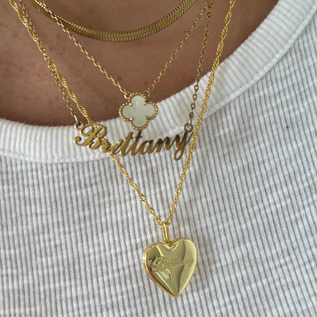 Custom/Personalized Heart Locket Necklace - Image 3