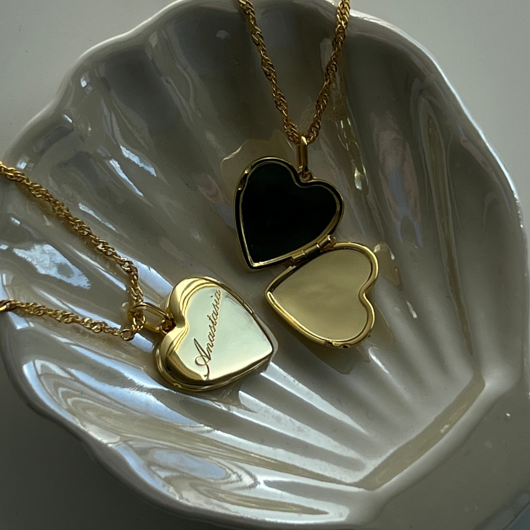 Custom/Personalized Heart Locket Necklace - Image 6