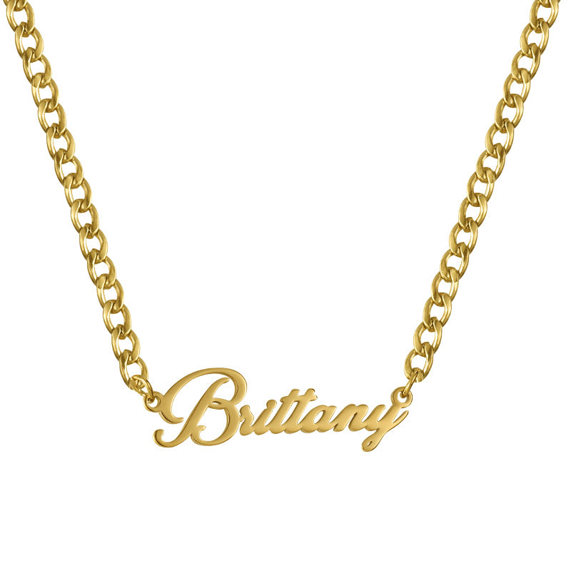 Custom/Personalized Nameplate Curb Necklace - Image 6