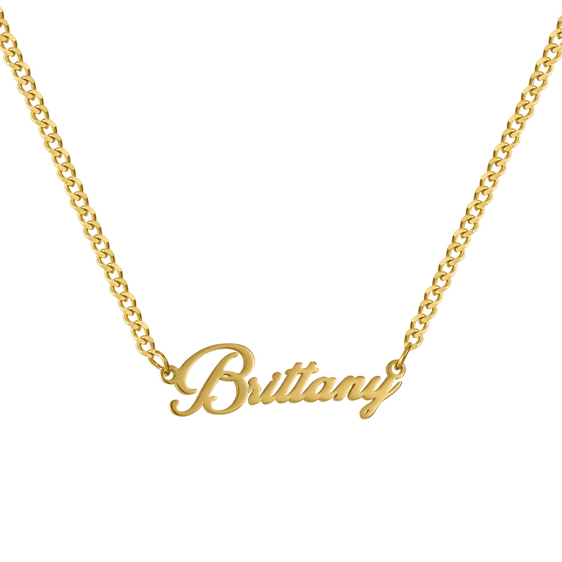 Custom/Personalized Nameplate Curb Necklace - Image 2
