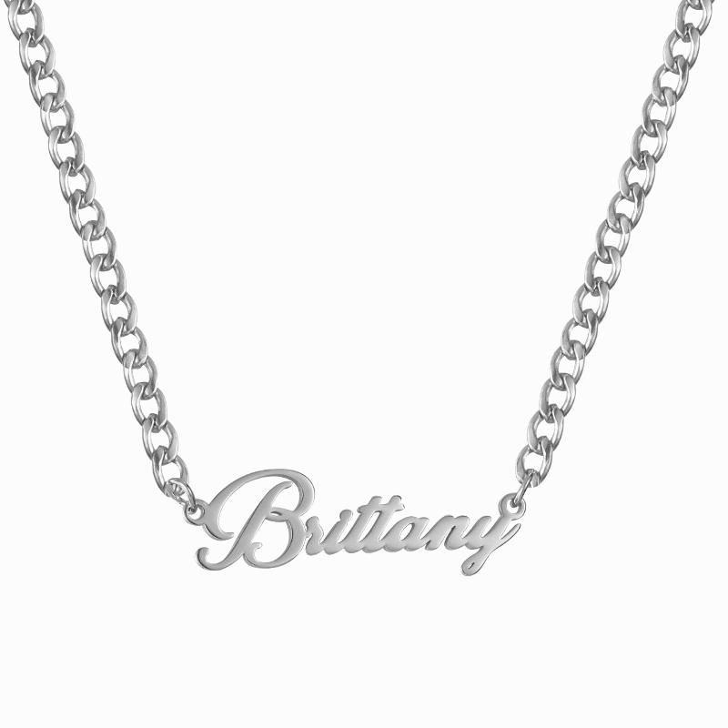 Custom/Personalized Nameplate Curb Necklace - Image 8