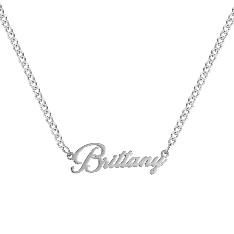 Custom/Personalized Nameplate Curb Necklace - Image 7