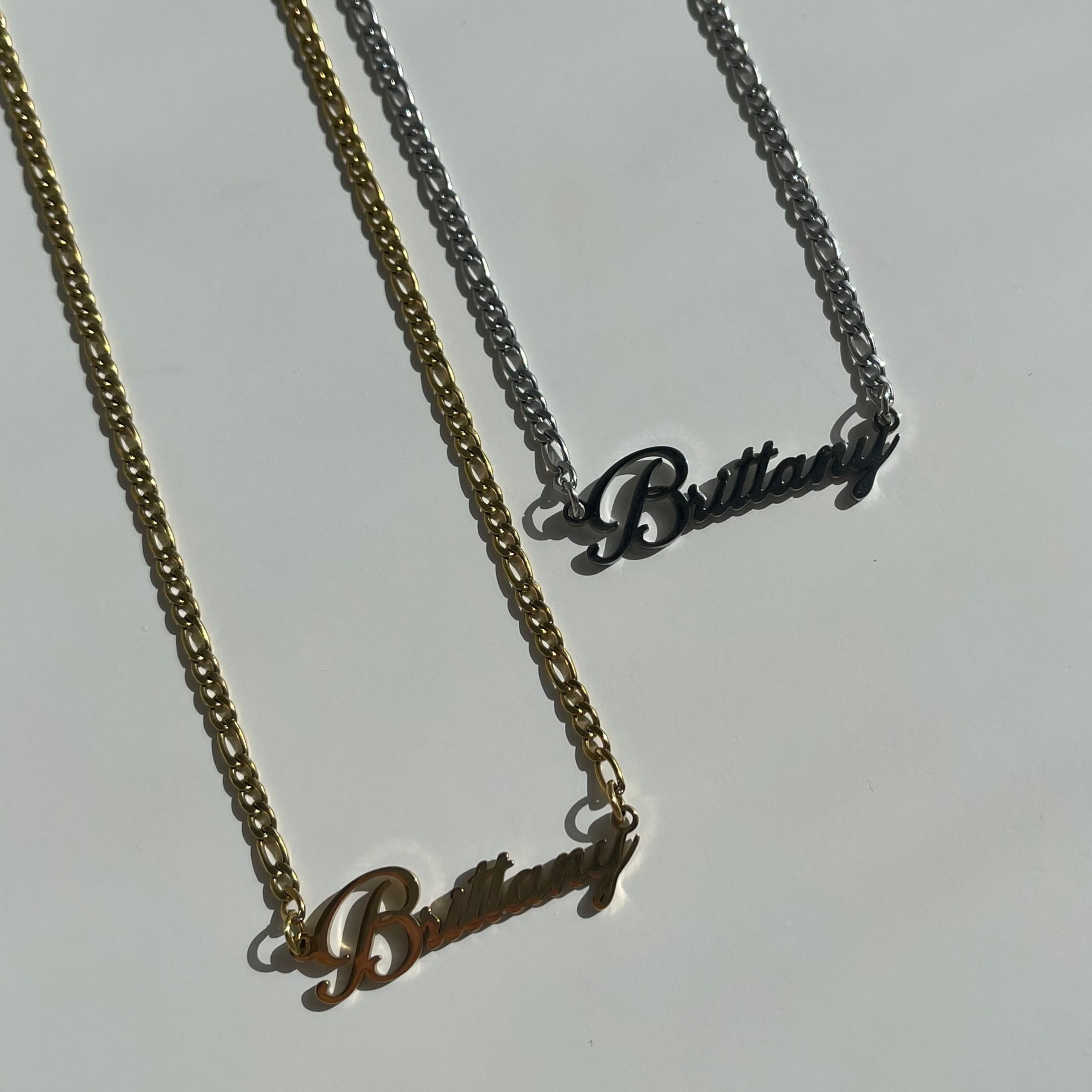 Custom/Personalized Nameplate Figaro Necklace - Image 2