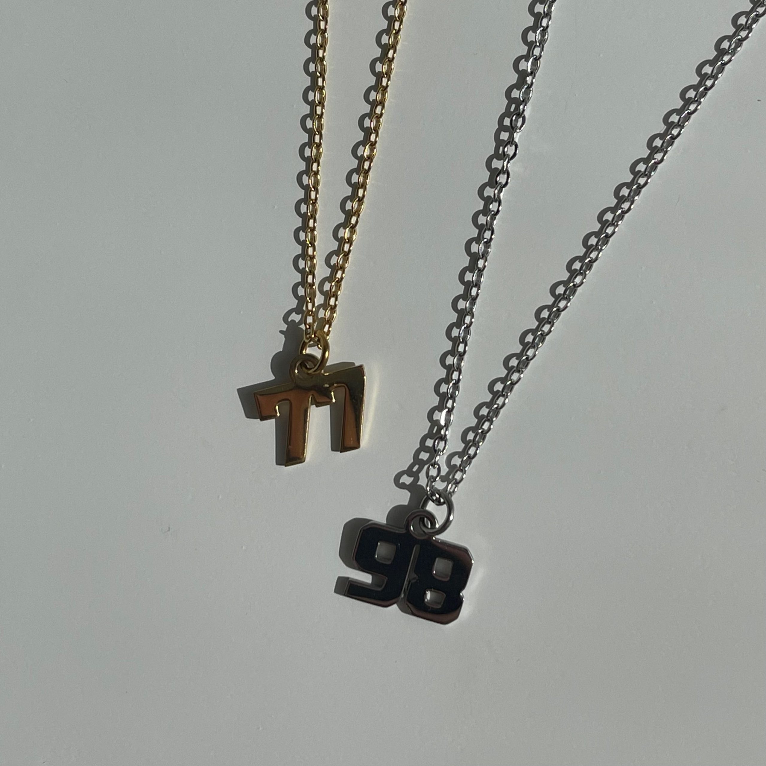 Custom/Personalized Number Pendant Necklace - Image 3