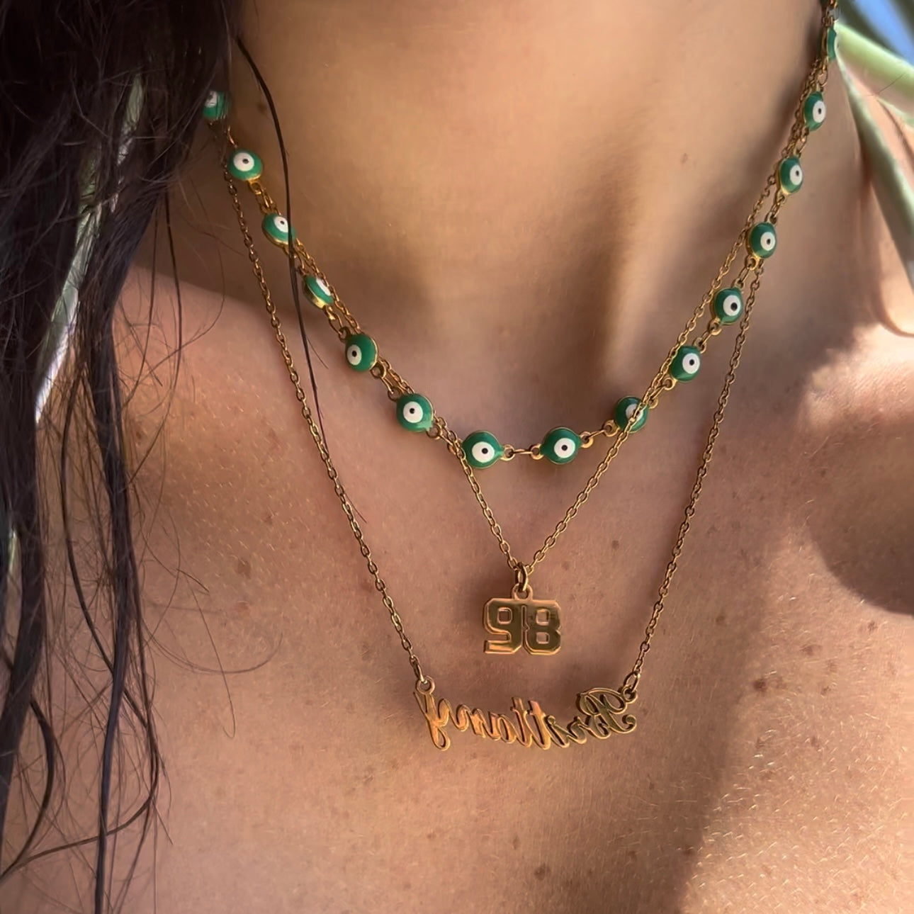 Custom/Personalized Number Pendant Necklace - Image 2