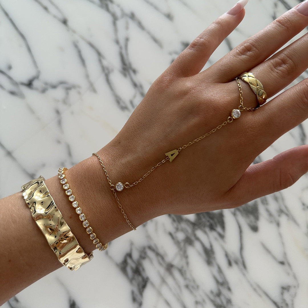 Custom/Personalized Letter Hand Chain - Image 3