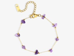Amethyst Angel Bracelet
