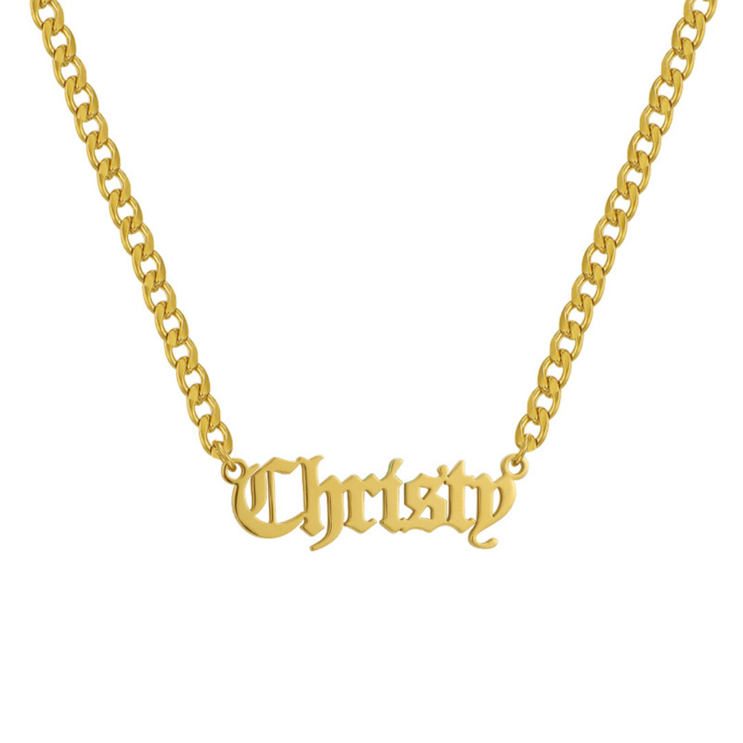 Custom/Personalized Nameplate Curb Necklace - Image 10