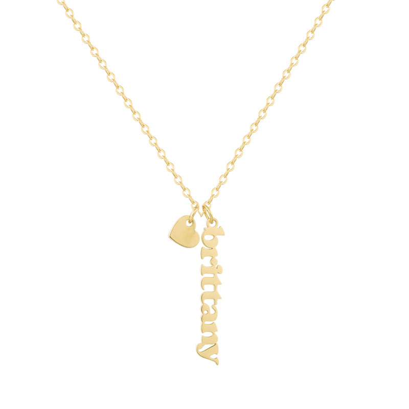 Custom/Personalized Mini Vertical Charm Nameplate Necklace - Image 3