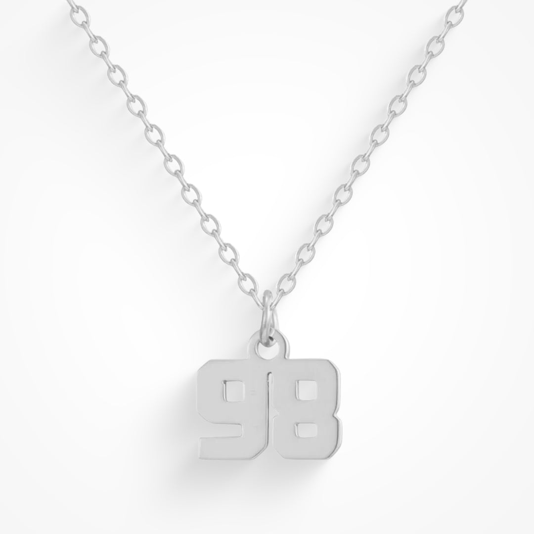 Custom/Personalized Number Pendant Necklace - Image 4