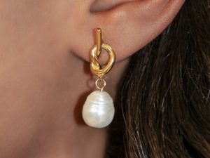 Infinity Pearl Earrings